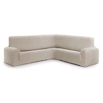 Funda para Sofá Eysa JAZ Beige 110 x 120 x 450 cm, bielástica, premium, rinconera 3+1