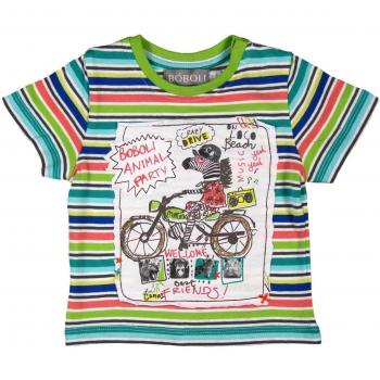 Boboli Camiseta Punto Liso Listado De Bebé Niño - Talla - 6m Para Bebé Niño