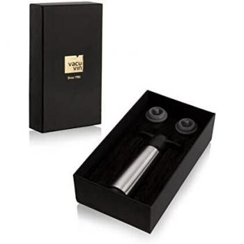 Vacu Vin Caja de regalo de acero inoxidable.