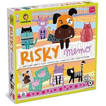Ludattica Risky Memory: MefieZ-Te del Perro 12,3 x 12,3 x 11,8 cm, con 40 cartas e instrucciones, 3+