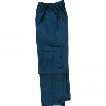 Delta plus indumentaria lluvia - Pantalon poliester pvc azul marino -l