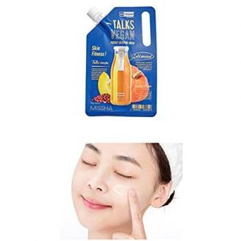 Missha Talks Vegan Squeeze Pocket Sleeping Mask - Skin Fitness Hydrating Treatment 10g Unisex