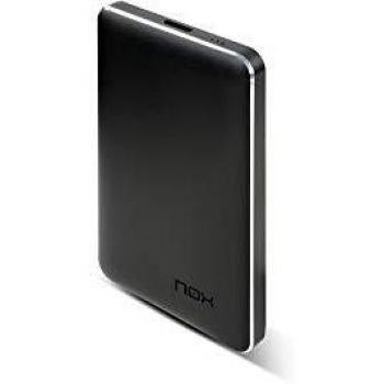 Nox Lite 2.5 -NXLITEHDD25- Caja externa para discos duros SATA hasta 2 TB, USB 3.0, Plug&Play, material ligero y compacto, compatible con todas versiones Windows, color negro