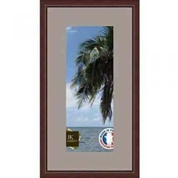 Marco de fotos de pared 16 x 40 x 40/16-Marco de color moderno, 2,3 cm de longitud, de madera, madera, Marron-38, Passe-Partout TV Grey