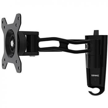 Duronic DM35W1X2 Brazo para Monitor 13 a 30 de Pared | Hasta 20 kg | Brazo extensible y giratorio de 18cm | Cabezal VESA 75 y 100 Giratorio e Inclinable ±15° | Incluye placa para instalacion en pared