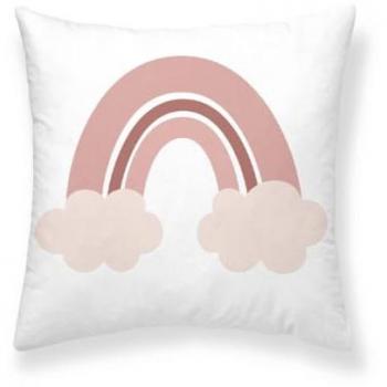 Funda de cojín Kids&Cotton Lavi A Rosa 50 x 50 cm Arcoíris