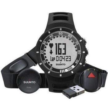 Suunto Quest GPS - Pack con reloj, banda pectoral con pulsómetro, GPS Pod y Mini movestick, color negro