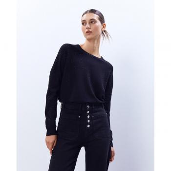 Jersey de mujer Sfera con strass y diseño de patinadora