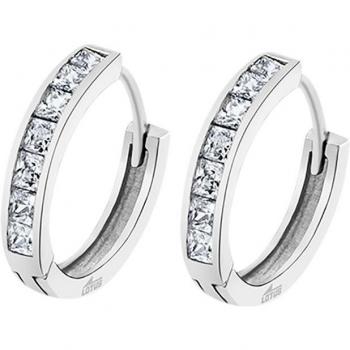 Pendientes Lotus Silver LP3396-4/2 Hoops de Plata con Circonita para Mujer