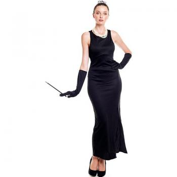 Disfraz de Audrey Hepburn Vestido Negro para mujer