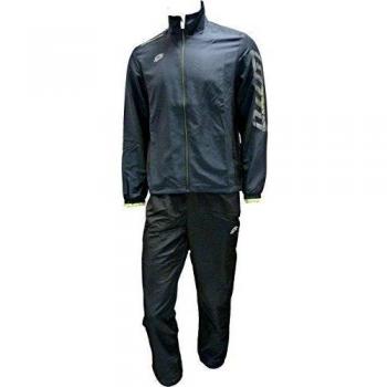 Lotto Devin III Suit Cuff DB - Conjunto de chándal para hombre, color gris / negro, talla L