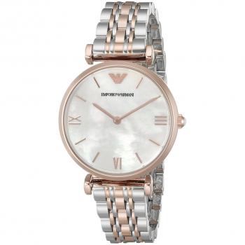 Emporio Armani Ladies Gianni Classic Two-Tone Watch AR1683