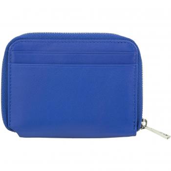 Dudu - Cartera pequeña de hombre de piel con cremallera, suave, mini cartera ultra compacta, con titular de billetes, titular de tarjetas y titulares de azulejos