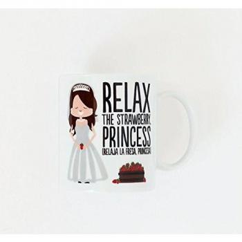 Superbritánico - Taza 'Relax the strawberry, princess'