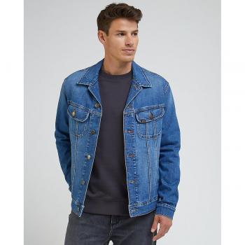 Lee Chaqueta Vaquera Rider Jacket Azul para Hombre - Estilo Clásico de Moda Denim