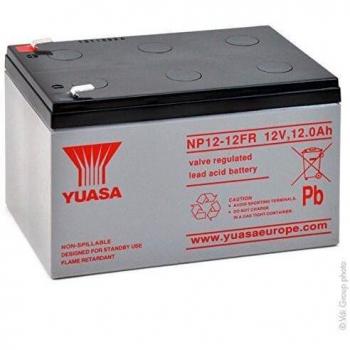 Yuasa - Batería plomo AGM NP12-12FR 12V 12Ah YUASA - Batería
