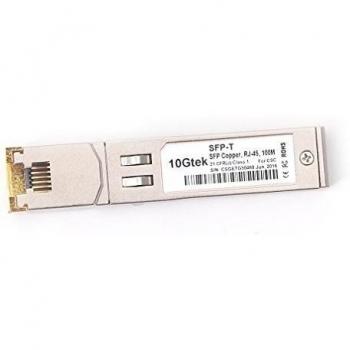 10Gtek® 1G SFP RJ45 Mini-Gbic Módulo, 1000Base-T SFP Copper Transcevier, Compatible para Cisco GLC-T/SFP-GE-T, Meraki MA-SFP-1GB-TX, Ubiquiti UF-RJ45-1G, D-Link, Supermicro, Netgear, TP-Link ect