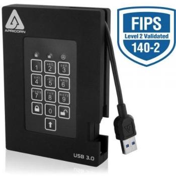 Apricorn Aegis Padlock Fortress A25-3PL256-S512F - Solid-State-Disk - 512 GB - USB 3.0