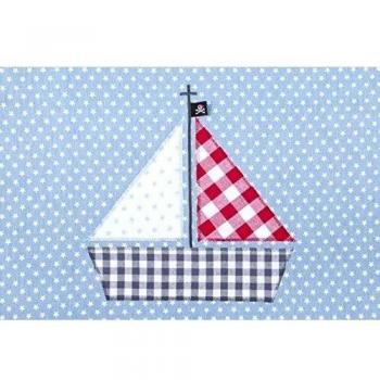 lottas Lable 21010 - 1 algodón Teddy techo pirata barco azul
