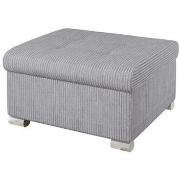 Puf Reposapiés Comfivo 115, Tapiz Gris, Plástico, 70 x 68 x 41 cm