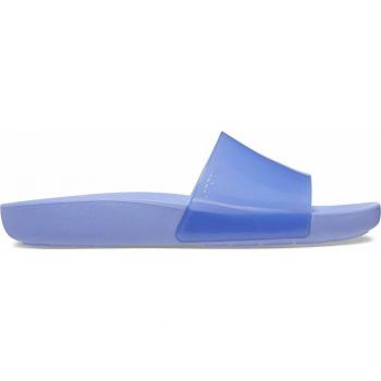 Chanclas de mujer Crocs Splash Glossy Slide azul 41-42