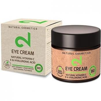 DUAL Eye Cream | Crema Para Ojos Natural y Vegana | Vitamina C y Ácido Hialurónico | Microalgas y Brócoli | Para Contorno de Ojos | Hidratación y Anti-edad | Certificado | 25ml