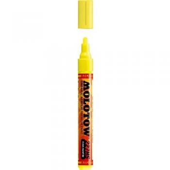 Marcador Permanente Molotow One4All 227 HS Recargable Punta 4mm Neón Amarillo Fluorescente
