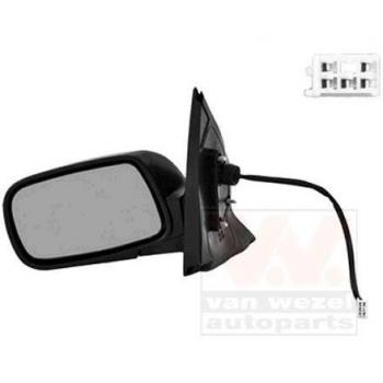 Espejo retrovisor VAN WEZEL 5430807 con diseño específico para vehículos, incluye ajuste eléctrico, cristal convexo, carcasa de plástico resistente y cumple con las normativas de seguridad