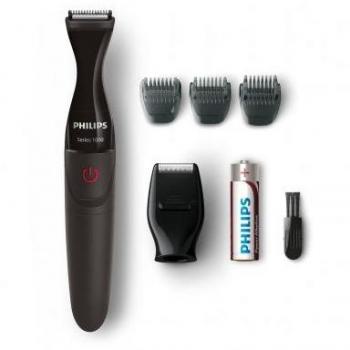 Tondeuse Philips MG1100/16 Series 1000, Multifuncional, DualCut, Abwaschable con 3 Peines de Precisión