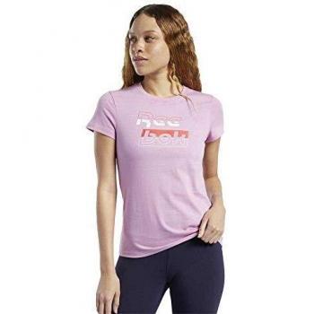 Reebok Te Graphic tee Camiseta, Mujer, jaspnk, XL