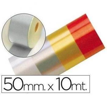 CINTA FANTASIA 10 MT X 50 MM PLATA