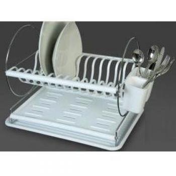 Escurreplatos blanco Suska 1020-0101820 -Escurreplatos blanco de metal y acrilico