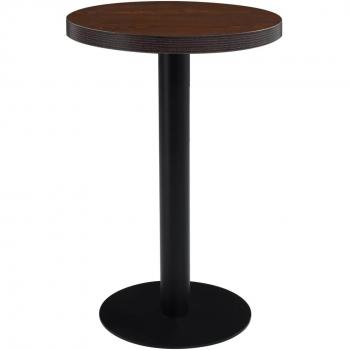 vidaXL Bistro Table Dark Brown 50 cm MDF