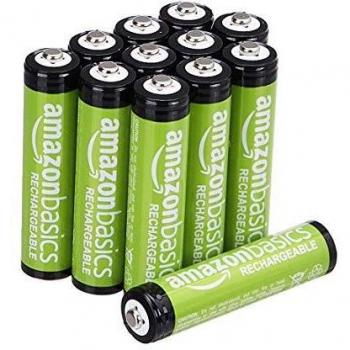AmazonBasics - Pilas AAA recargables, precargadas, paquete de 12