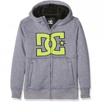 DC Shoes Billions Youth Sudadera con Capucha Tipo Riding, Niño, Gris, M