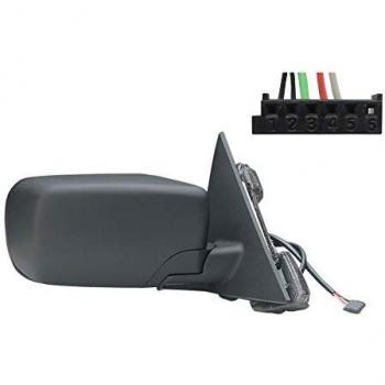 Retrovisor Alkar 6126849 - Espejo retrovisor exterior, compatible con diversos modelos de automóviles, incluye soporte de montaje y cristal reflectante, diseño aerodinámico para reducir la resistencia al viento, acabado en negro mate