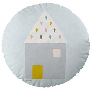 Cojín Redondo Infantil Barquito Chiquito 40 cm de Diámetro Fabricado en España