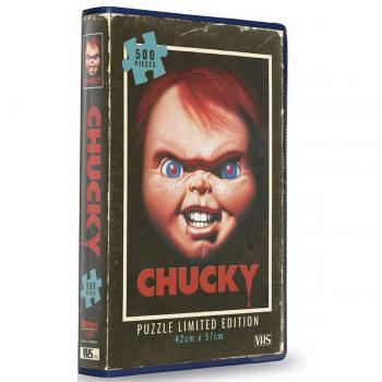 SD Toys Puzzle 500 Piezas VHS Chucky Edición Limitada, Color Negro (SDTUNI25588)