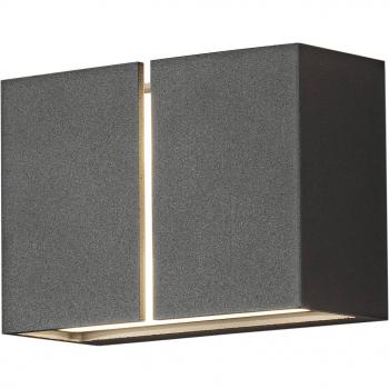 Aplique LED de exterior Konstsmide Pavia, gris oscuro, 4x3W, IP54
