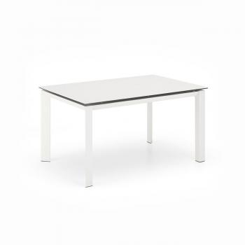 Mesa Extensible Cerámica Blanca 140-220 x 90 cm