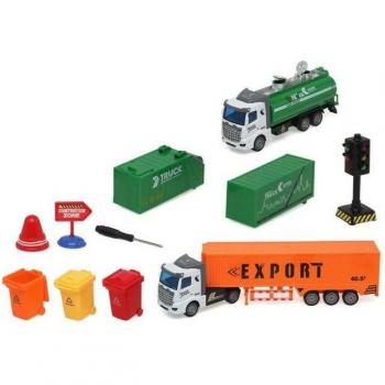 BB Kids-Playset de Vehículos Sanitation para Niños de 3 Años, dimensiones 54 x 34 cm
