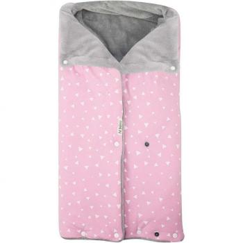 Saco Polar para Capazo de Bebé Jyoko - Abrigado en Invierno con forro polar y diseño Pink Sparkles