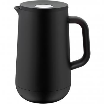 Jarra Térmica WMF Impulse 1 L - Acero Inoxidable Negro, Aislamiento ThermaPro, Cierre a Presión, Vertido Sin Goteo