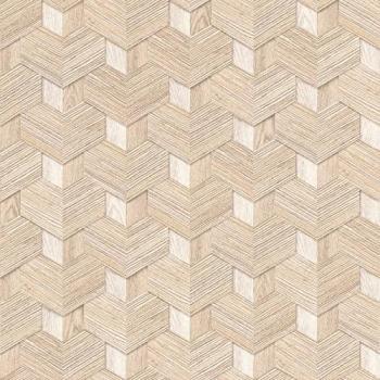 Papel Pintado Rasch Salsa 466201 - Vliestapete No Tejido 3D Optik, Color Marrón, Dimensiones 0.53 x 10.05 m, Cobertura de 5.33 m