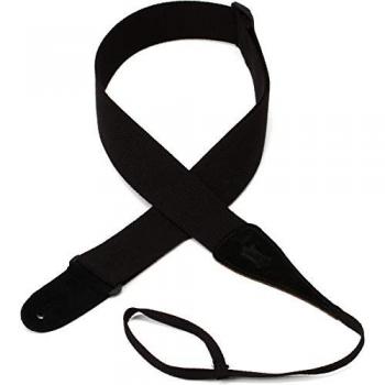 Levys 5 CM Acoustic Strap with Adjustable Lace - Black
