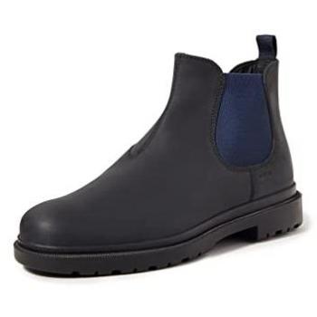 Geox Andalo Classic Elastic Ankle Boots Black Navy