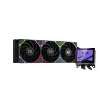 Disipador de Refrigeración Líquida XYZ HYDROVIEW 360mm con Pantalla LCD ARGB Personalizable, Negro