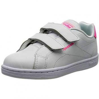 Reebok RBK Royal Complete CLN Alt 2.0, Zapatillas de Deporte para Niñas, White/Solar Pink/None, 30 EU