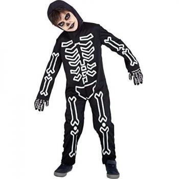 Rubies Disfraz Huesitos glow in dark para niños y niñas, Jumpsuit impreso brillanta en la oscuridad
