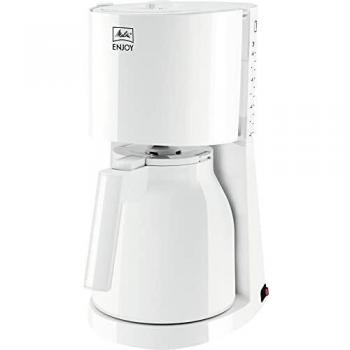 Cafetera de Filtro Melitta 1017-05 Enjoy II Therm, Independiente, 1000 W, Acero Inoxidable, Capacidad para 8 Tazas, Color Blanco